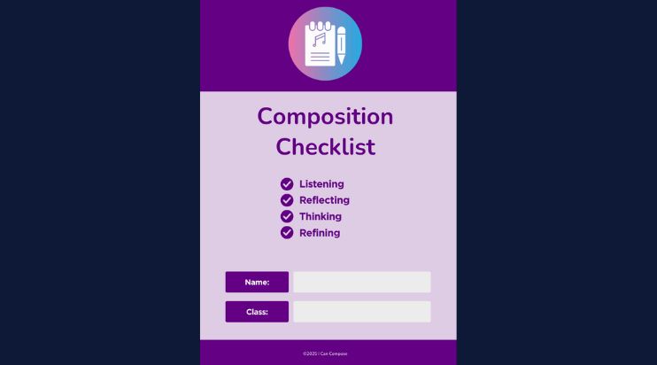 NEW! Composition Checklist Booklet
