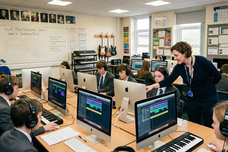 GCSE Music Composition classroom