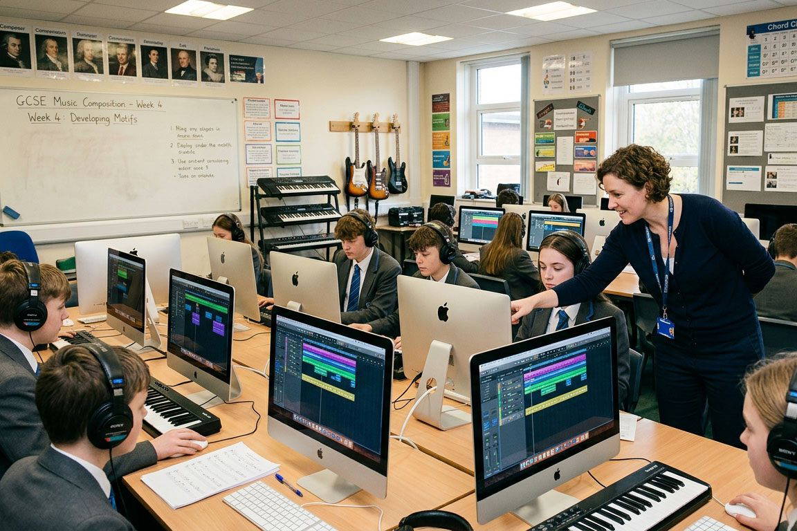 GCSE Music Composition classroom